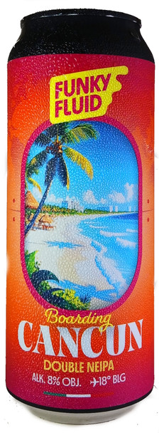 Funky Fluid Boarding: Cancun Hazy Double IPA 500mL ABV 8% | Polish Craft Beer