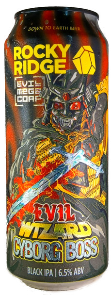 Rocky Ridge Evil Wizard Cyborg Boss Black IPA 500mL ABV 6.5% | Australian Craft Beer