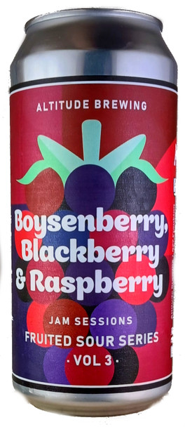 Altitude Jam Sessions: Vol.3 Boysenberry Blackberry and Raspberry Sour 440mL ABV 5.2% | New Zealand Craft Beer