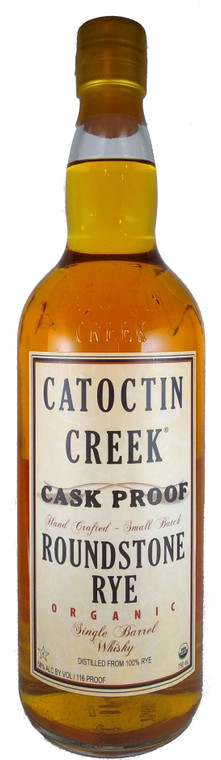 Catoctin Creek Roundstone Rye Whiskey Cask Proof Single Barrel