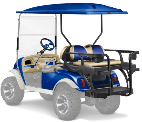 Doubletake complete EZ-GO TXT Golf Cart Refurbish Kit with MAX6 HELIX Rear Seat