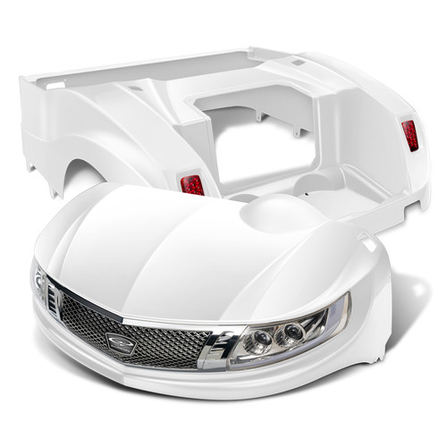 Doubletake Phoenix Body Kit for EZ-GO RXV in White w/ Deluxe LED Light Kit