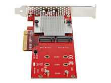 PEX8M2E2 -- StarTech.com Dual M.2 PCIe SSD Adapter Card, x8 / x16 Dual NVMe or AHCI M.2 SSD to PCI Exp