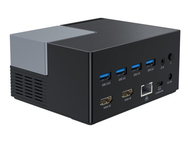 USB 3.1 Type-C Dual 4K Docking Station with Power Delivery 60