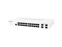 FS-124E -- Fortinet FortiSwitch 124E - Switch - 24 x 10/100/1000 + 4 x Gigabit SFP - rack-mountable