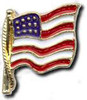 H21 Cast American Flag Pin