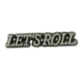 Let's Roll Lapel Pin (Text)