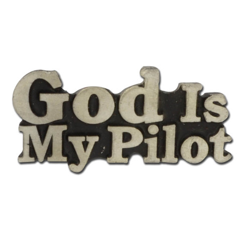 God Is My Pilot Pin