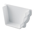 White Ogee Gutter Stop End Internal RH White Ogee Gutter Stop End Internal RH