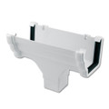 White Ogee Gutter Running Outlet White Ogee Gutter Running Outlet