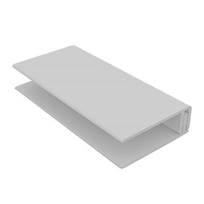 Embossed 2 Part Edge Trim Light Grey (RAL 7035)