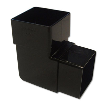 Black Square Downpipe Offset Bend Black Square Downpipe Offset Bend