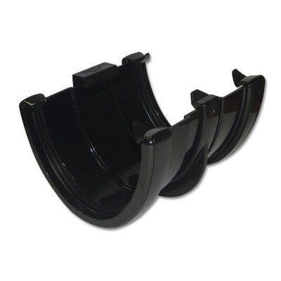 Black Hi-Cap Gutter Floating Union Including Bracket Black Hi-Cap Gutter Floating Union Including Bracket