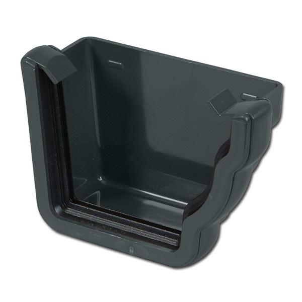 Anthracite Ogee Gutter Stop End External RH