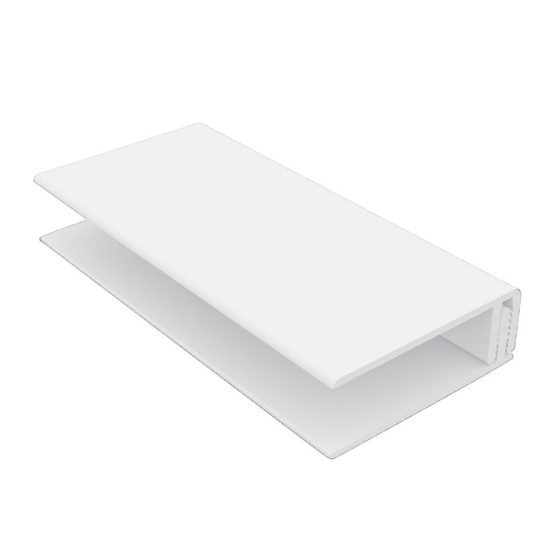 Embossed Cladding 2-Part Edge Trim White