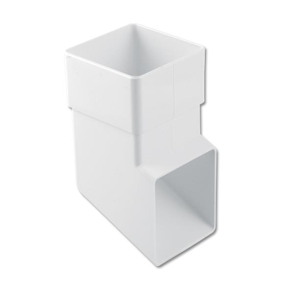 White Square Downpipe Shoe White Square Downpipe Shoe