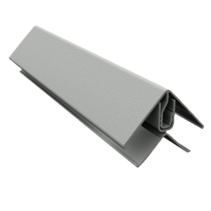 Durasid Two-Part Lacquered Aluminium Corner Trim Grey