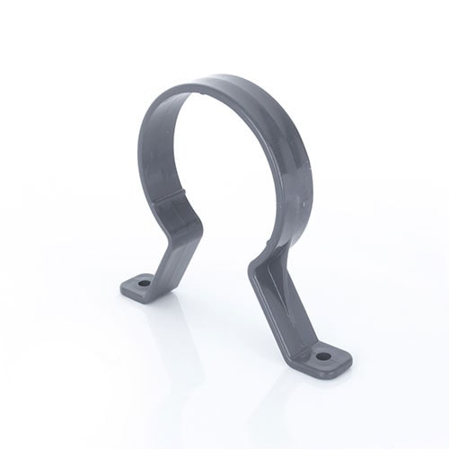 Anthracite Round 68mm Pipe Clip