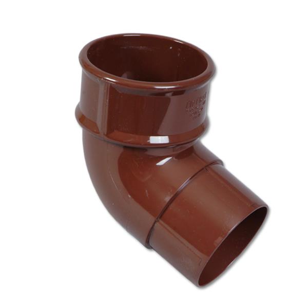 Brown Round Downpipe Offset Bend 112°