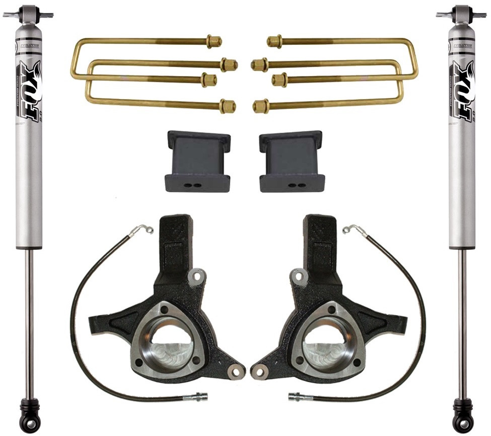 2007-2018 Chevy Silverado 1500 2wd W/ Cast Steel Suspension 4.5/2