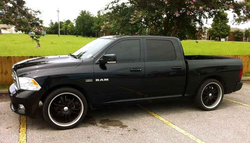 2009-2018 Dodge RAM 1500 2wd All Cabs 2/3" Lowering Kit W/ Shocks - MaxTrac K332923 Installed