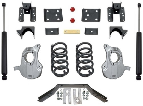 2016.5-2018 Chevy Silverado 1500 2wd (2pc Drive Shaft) 3/5" Lowering Kit - MaxTrac KA331535LB