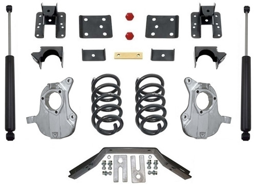 2016.5-2018 GMC Sierra 1500 2wd (2pc Drive Shaft) 3/5" Lowering Kit - MaxTrac KA331535LB