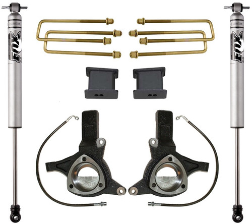 2016-2018 Chevy Silverado 1500 2wd W/ Stamped Steel And Aluminum Suspension 5/3" Lift Kit W/ FOX Shocks - MaxTrac K881543F