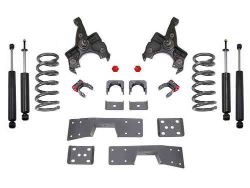 1988-1991 V8 GM C1500 & C2500 Standard Cab 4/6 Lowering Spindle Kit - MaxTrac K330546L-8