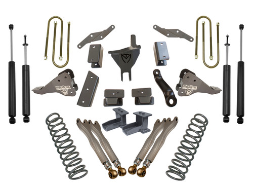 2017-2022 Ford F-350 Dually 4wd 6" Forged Four Link Lift Kit W/ MaxTrac Shocks - K943362L-DRW