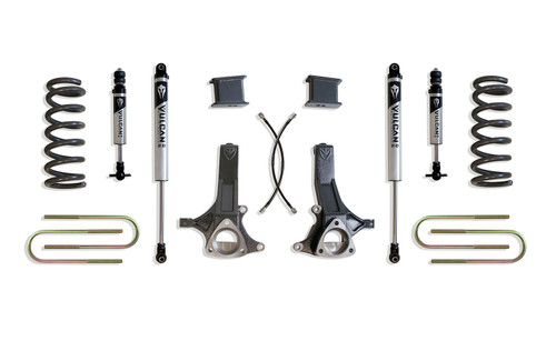 2002-2008 Dodge RAM 1500 2WD 7" / 4" Lift Kit W/ Vulcan 2.0 IFP Shocks - MaxTrac K882171V