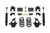 2007-2013 Chevy Silverado 2wd/4wd 3/5" Lowering Kit - MaxTrac KS331335-6