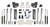 2013-2018 Dodge RAM 3500 4WD 6" / 3" Lift Kit - MaxTrac K947363LA