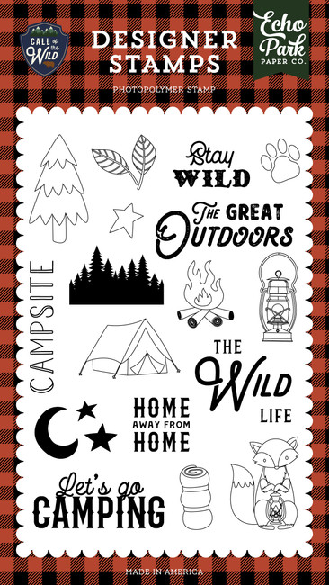 Echo Park - Call Of The Wild 12x12 Element Stickers Scrapbook Journal  Planner