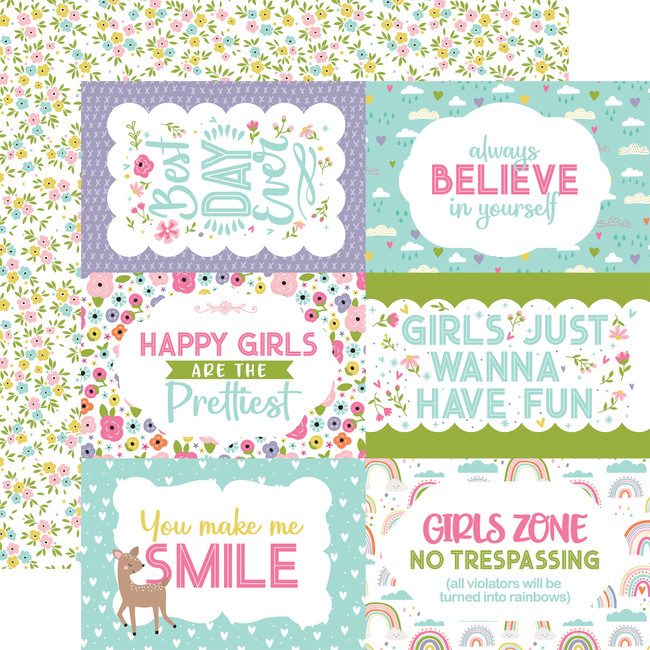 All About A Girl: 6x4 Journaling Cards