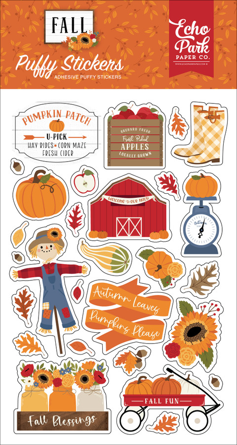 Fall Puffy Stickers