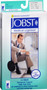 BSN Jobst® Mens Knee-High Ribbed 20-30mmHg Compression Socks, Closed Toe, Latex-Free, Black, Large