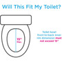 Raised Toilet Seat With Detachable Arms - 5" Locking