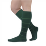 rejuva 15-20 mmHg broad stripe compression socks knee length standard closed toe