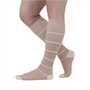rejuva 15-20 mmHg broad stripe compression socks knee length standard closed toe