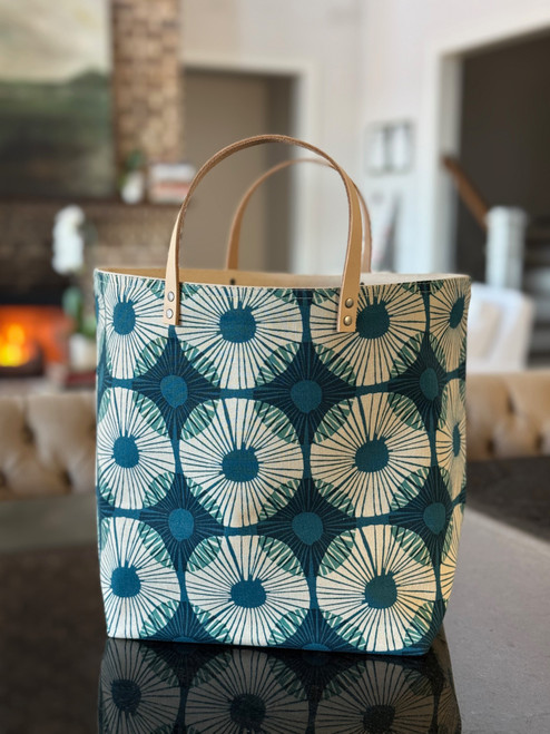 Lily Pad Blue Bucket Bag