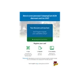 CampingCard ACSI & Motorhome Pitches