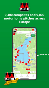 Abonnement ACSI Campingpladser Europa app