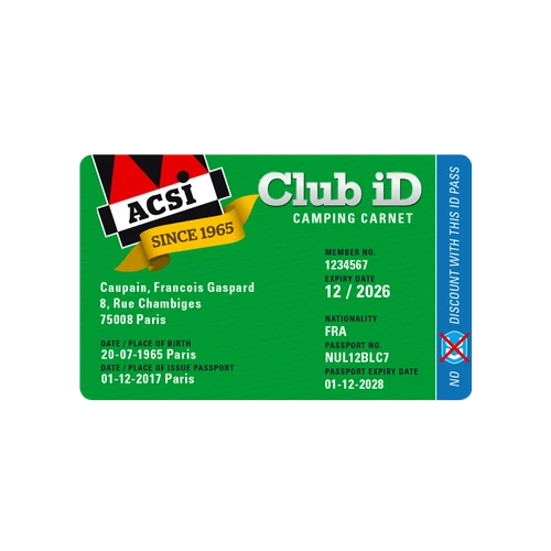 ACSI Club ID adhésion