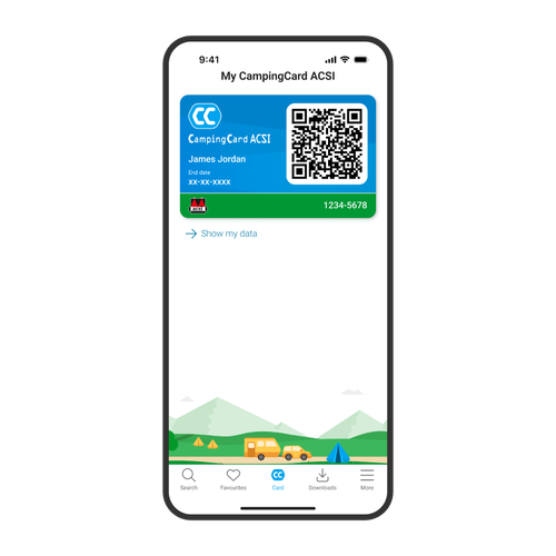 CampingCard ACSI Digital & Motorhome Pitches