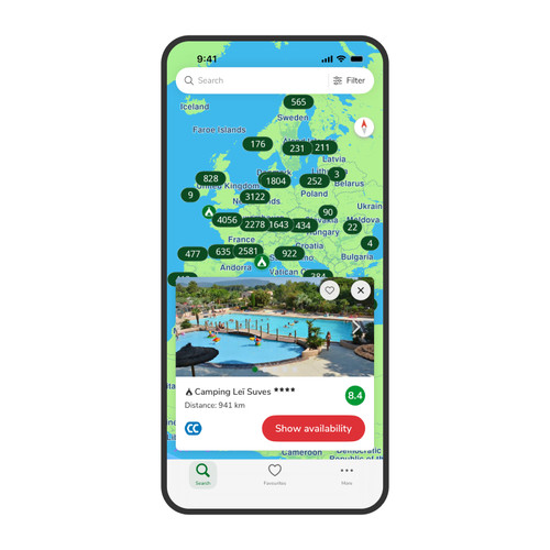 ACSI Campsites Europe app