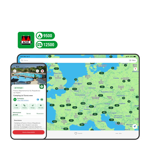 App ACSI Campeggi Europa