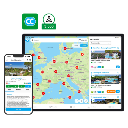 CampingCard ACSI-app 2027 (campsites)