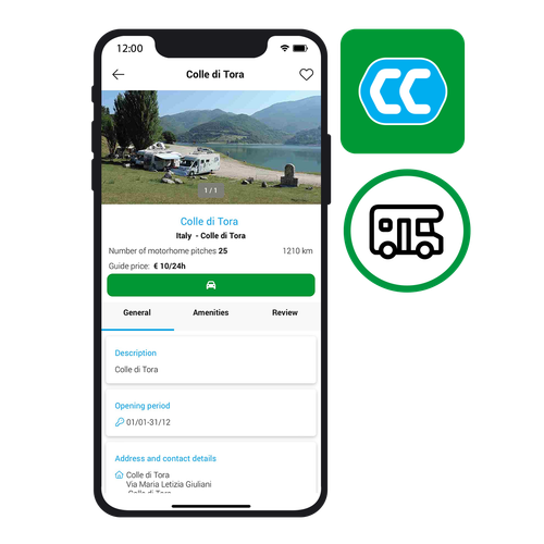 CampingCard ACSI app 2027 (motorhome pitches)