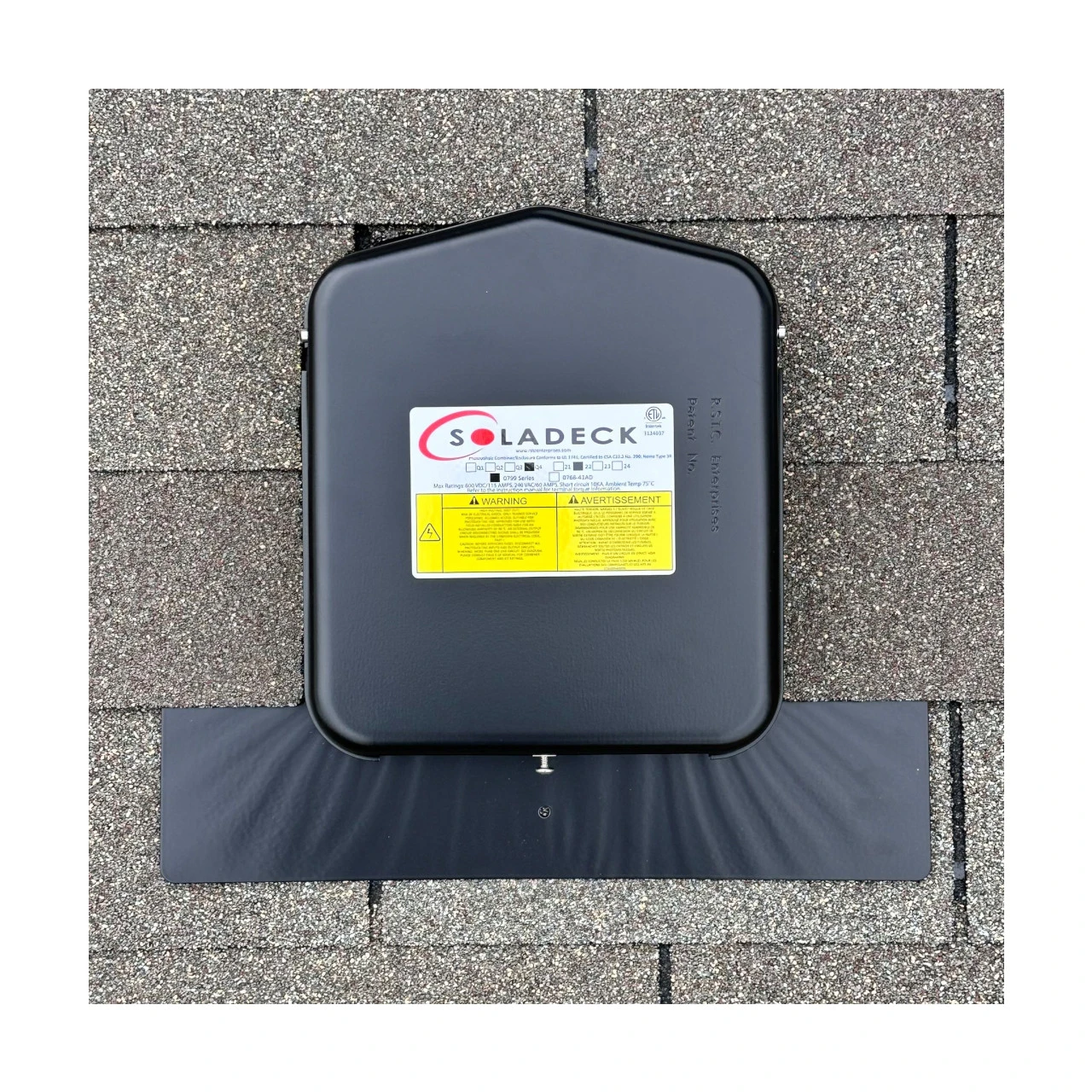 SolaDeck - Flashed Enclosure - 0799 - Installed with Cover